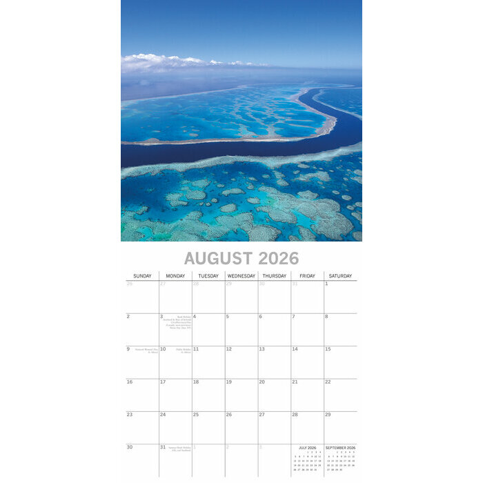 Calendrier papier 2026 Site Remarquable Australie