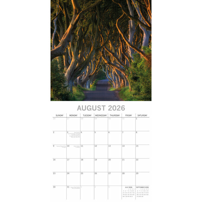 Calendrier 2026 Irlande Celte 