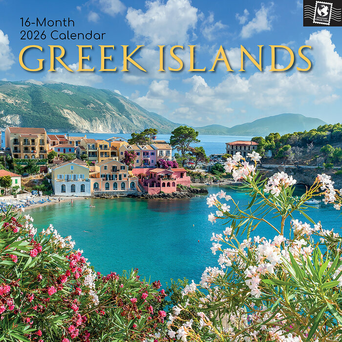 Calendrier Mural 2026 Iles Grecques Santorin Corfou