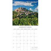 Calendrier papier 2026 Croatie Zagreb