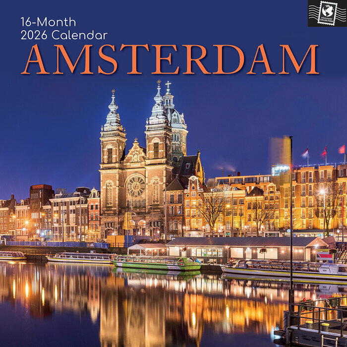 Calendrier Mural 2026 Amsterdam Pays Bas