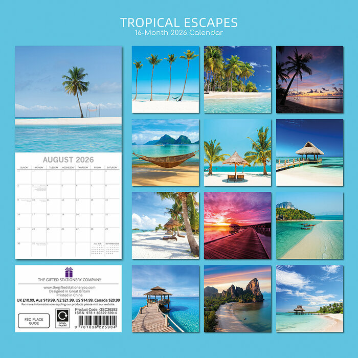 Calendrier 2026 Escapades de Rves et Tropicales