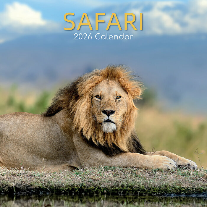 Calendrier Mural 2025 Safari Animaux Sauvages
