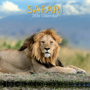 Calendrier Mural 2025 Safari Animaux Sauvages