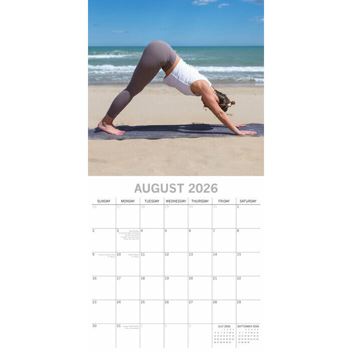 Calendrier Yoga 2025 Pilate Postures Zen