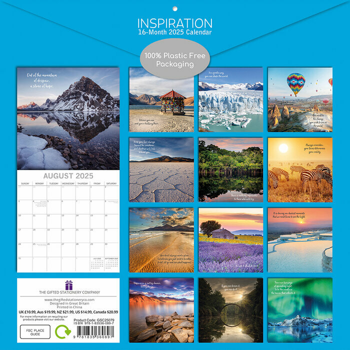 Calendrier Papier 2025 Inspiration Paysage Zen Bien tre
