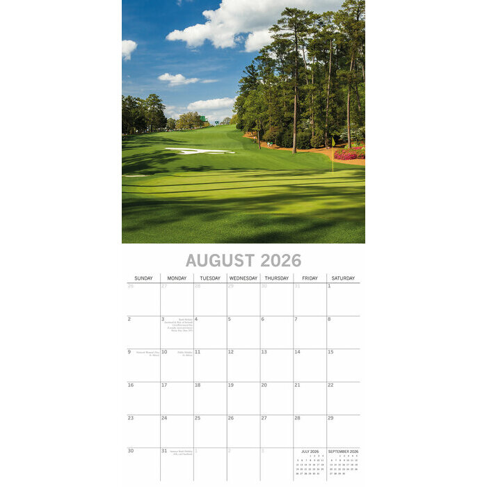 Calendrier Sport 2025 Golf et Parcours de Golf