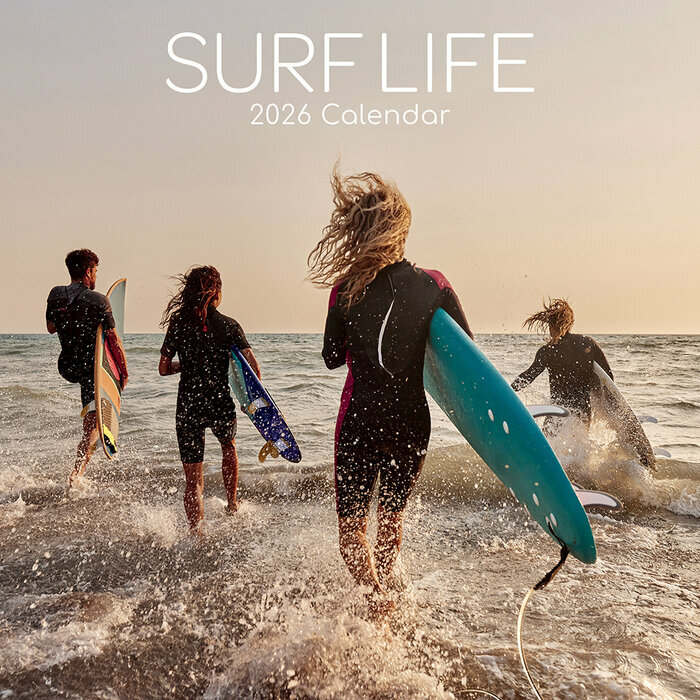 Calendrier Mural 2026 Surf et Surf Life Plage