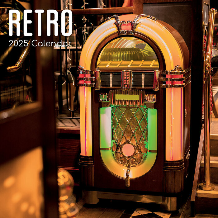 Calendrier Mural 2025 Objets Rtro Vintage Chiner