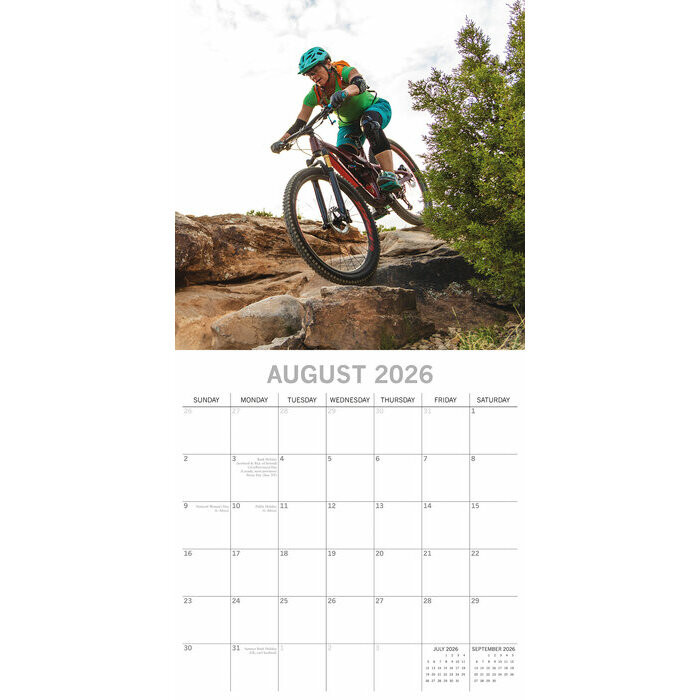 Calendrier papier 2026 Vélos VTT Tout Chemin