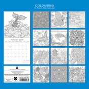 Calendrier Papier 2025  Colorier Coloriage Dtente