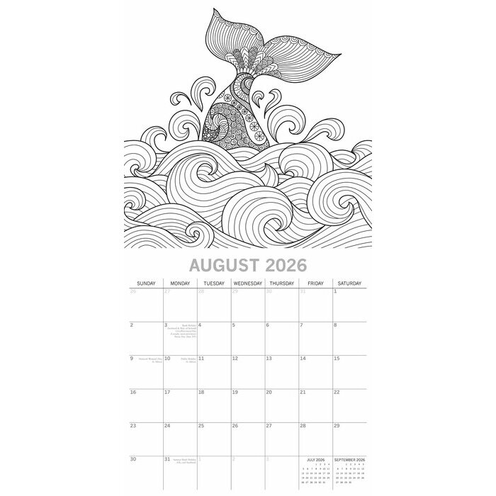 Calendrier Dessin 2025  Colorier Coloriage Dtente