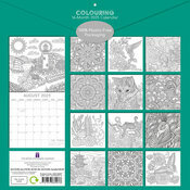 Calendrier Papier 2025 à Colorier Coloriage Détente