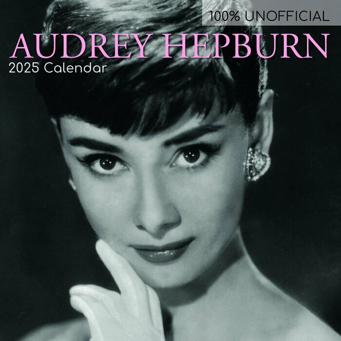 Calendrier Mural 2025 Icône Cinéma Audrey Hepburn