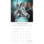 Calendrier groupe 2025 Freddie Mercury Queen Chanteur