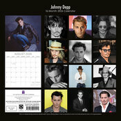 Calendrier Papier 2025 Johnny Depp Chanteur