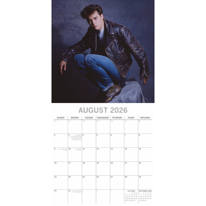 Calendrier pirate 2025 Johnny Depp Chanteur