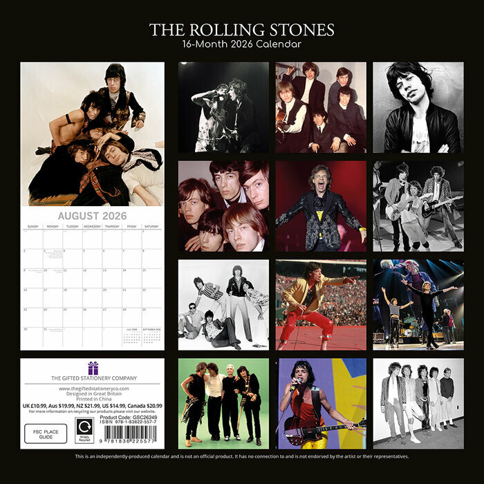 Calendrier Papier 2025 Rolling Stone Groupe