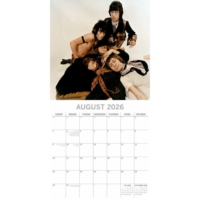 Calendrier Rock 2025 Rolling Stone Groupe