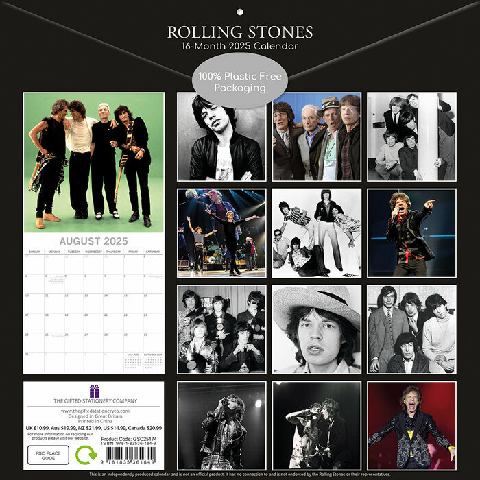 Calendrier Papier 2025 Rolling Stone Groupe