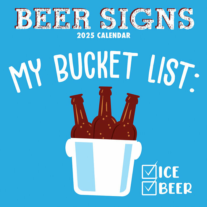 Calendrier Mural 2025 Affiches Humoristiques Fan Bière