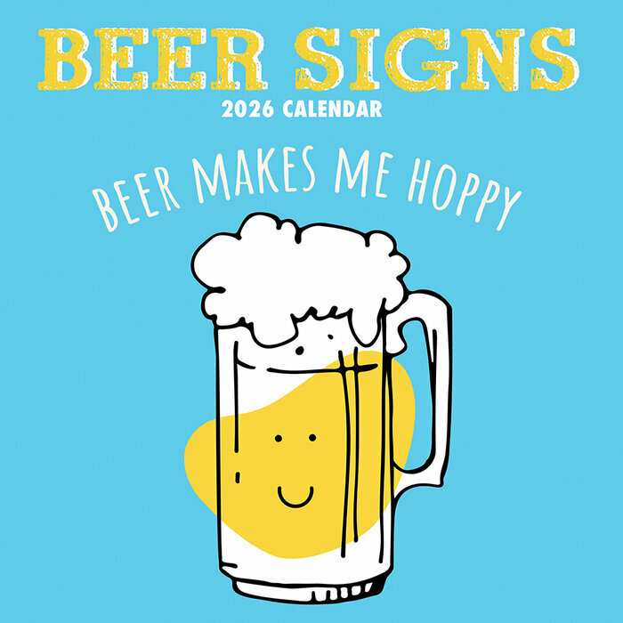 Calendrier Mural 2026 Affiches Humoristiques Fan Bière