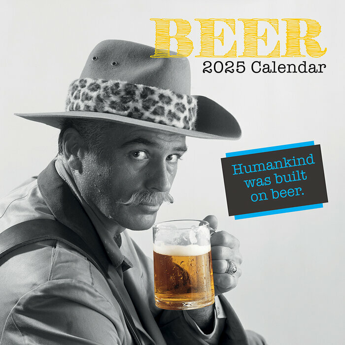 Calendrier Mural 2025 Photo Humour Fan Bière 