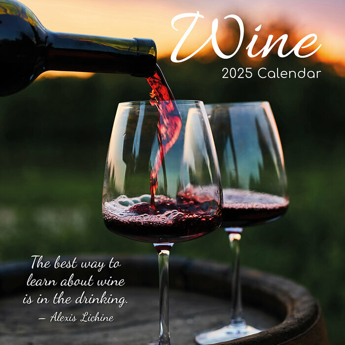 Calendrier Mural 2025 Amateurs de Vins Instants Dégustations