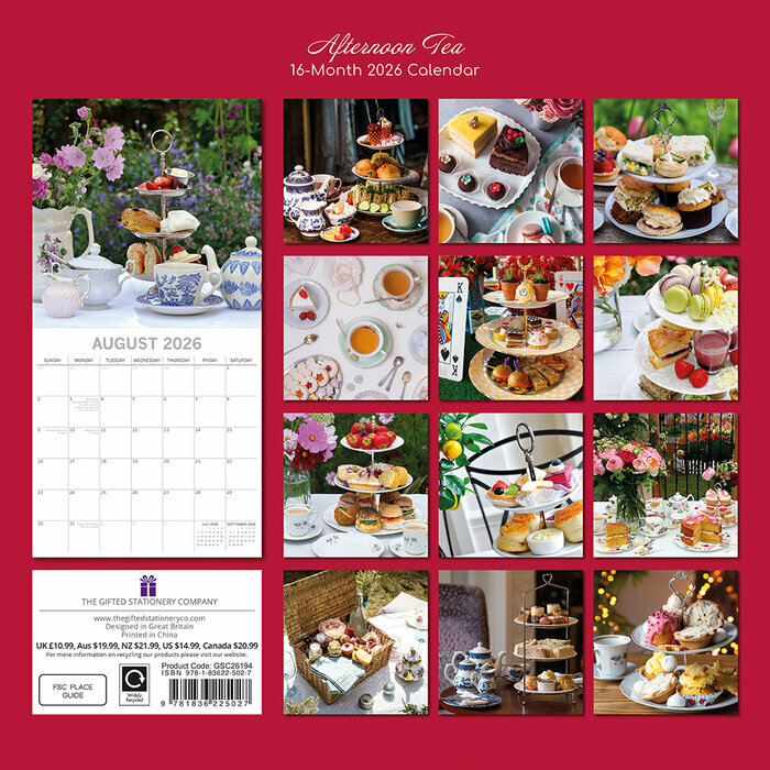 Calendrier 2026 Gouters Afternoon Tea Gourmands