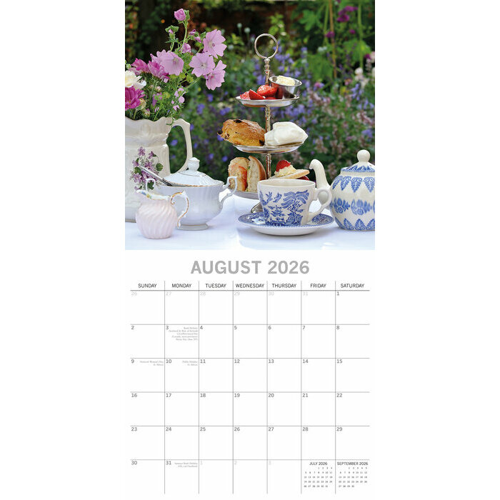 Calendrier papier 2026 Gouters Afternoon Tea Gourmands