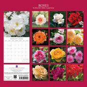 Calendrier Papier 2025 Roses et Boutons de Rose