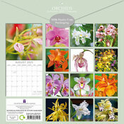 Calendrier papier 2025 Fleurs d'Orchidées