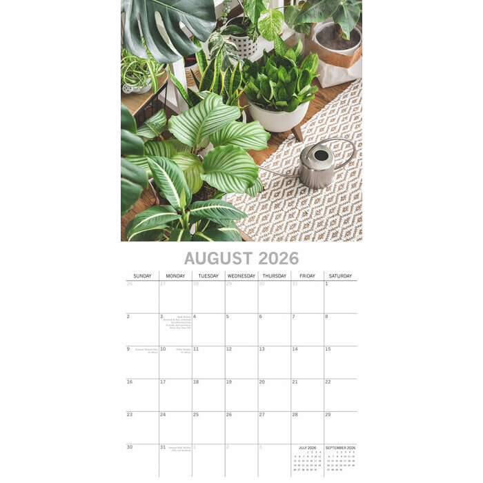 Calendrier Plantes vertes 2025 Plantes d'Intrieures