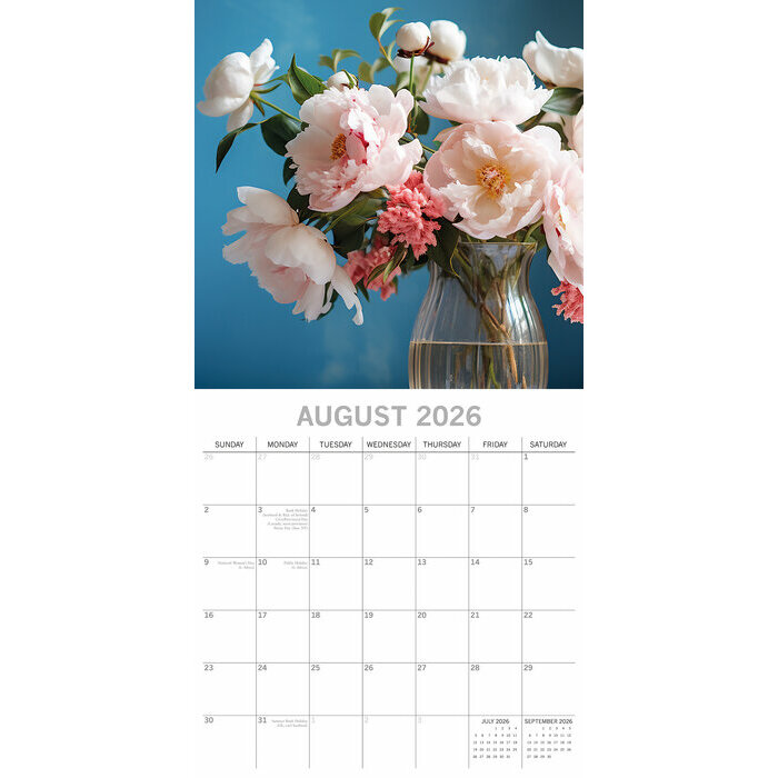 Calendrier 2025 Bouquets de Fleurs Compositions Florales