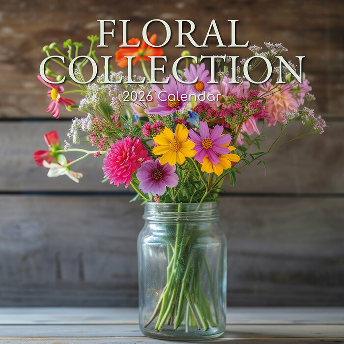 Calendrier Mural 2025 Bouquets de Fleurs Compositions Florales