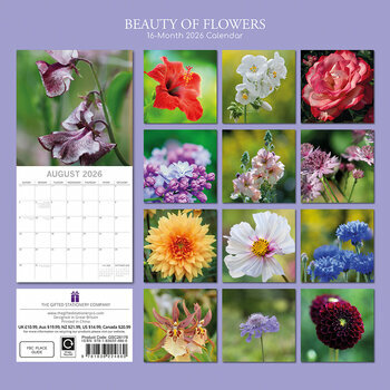 Calendrier 2026 Beauté des Fleurs Tulipes Roses