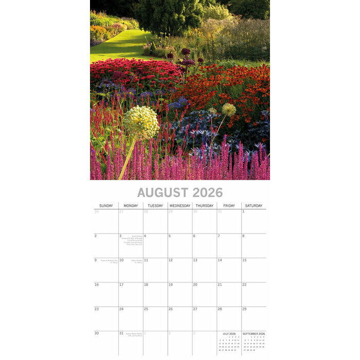 Calendrier Mural 2026  Jardins
