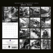 Calendrier 2026 Train  Vapeur Noir et Blanc