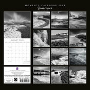 Calendrier 2026 Bord de Mer en Noir et Blanc