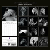 Calendrier 2026 Portraits Chevaux Noir et Blanc