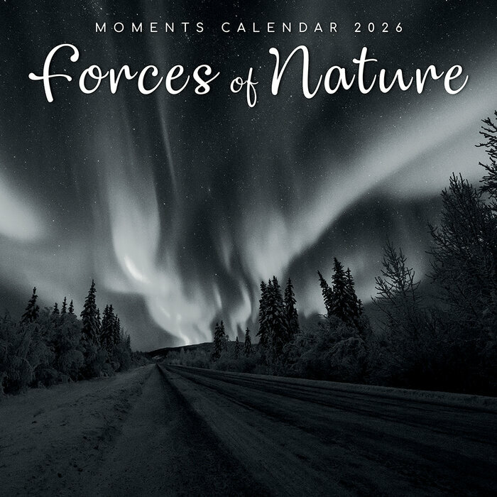 Calendrier Mural 2026 Nature Dchaine Orage Tempte Noir et Blanc