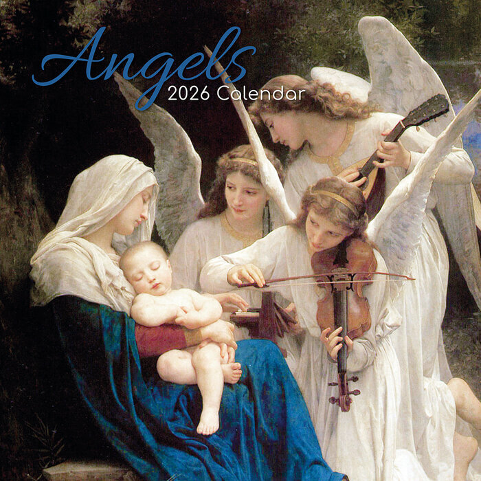 Calendrier Mural 2026 Anges Angelots Clestes