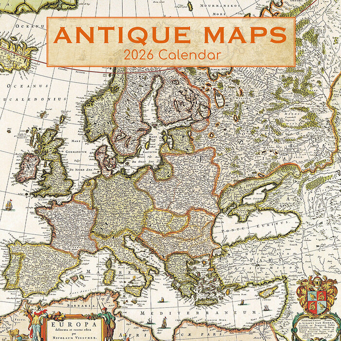 Calendrier Mural 2026 Cartes Antiques Gographiques