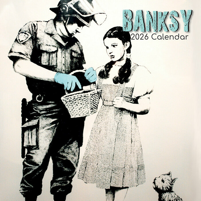 Calendrier Mural 2026 Art Urbain Banksy Graffiti