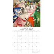 Calendrier Mural 2026 Artiste Marc Chagall 