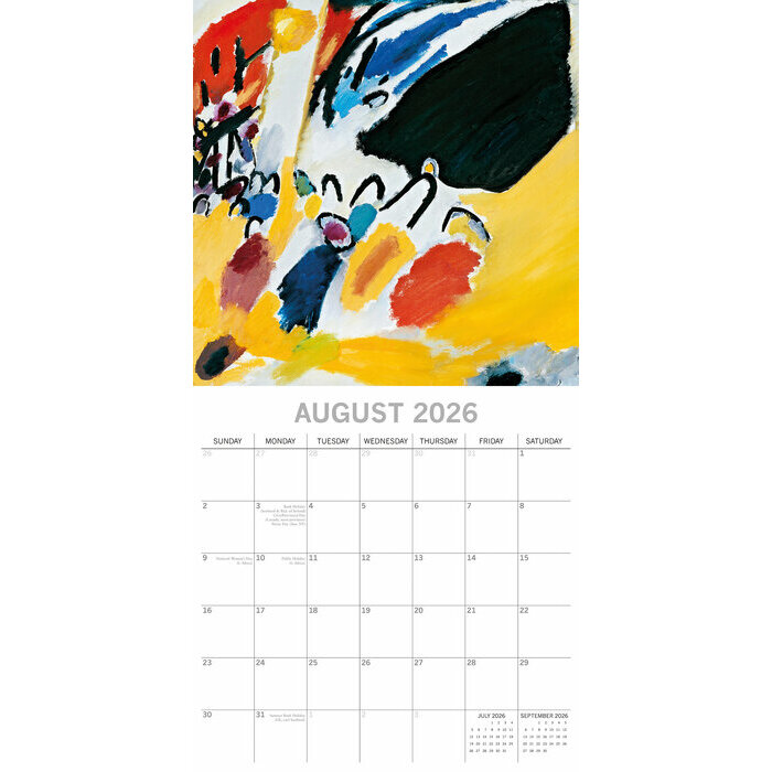 Calendrier Mural 2026  Wassily Kandinsky