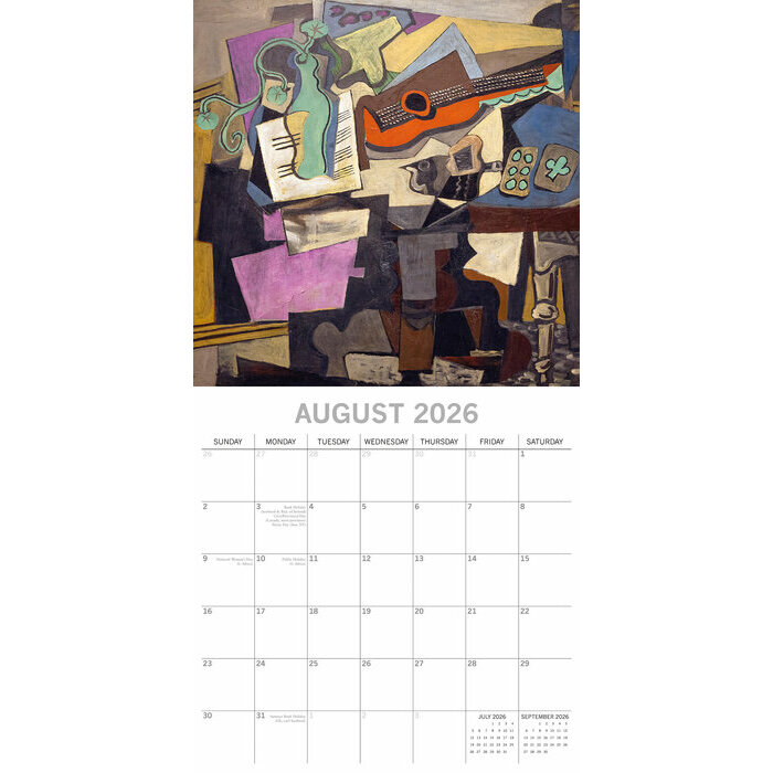 Calendrier papier 2026 Artiste Pablo Picasso