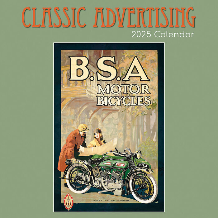 Calendrier Mural 2025 Affiches Publicitaires Rtro Vintage