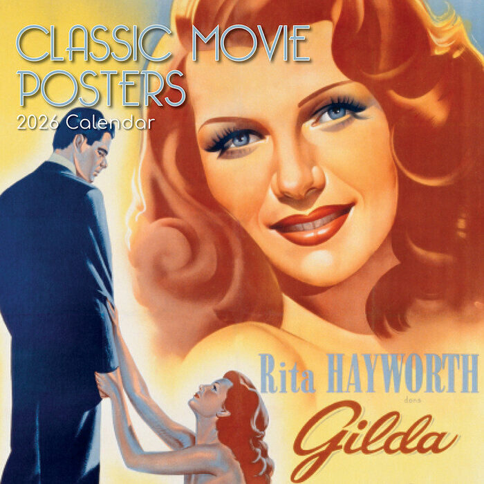 Calendrier Papier 2026 Affiches Films Cultes Rtro Vintage