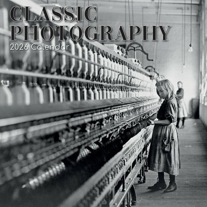 Calendrier Mural 2026 Photos Noir et Blanc Cultes Photographes